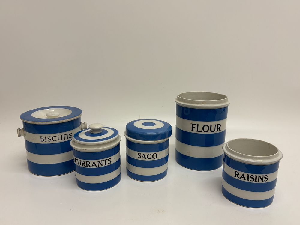 Lot 481: A Collection of T.G. Green Cornish Kitchen Ware Storage Jars