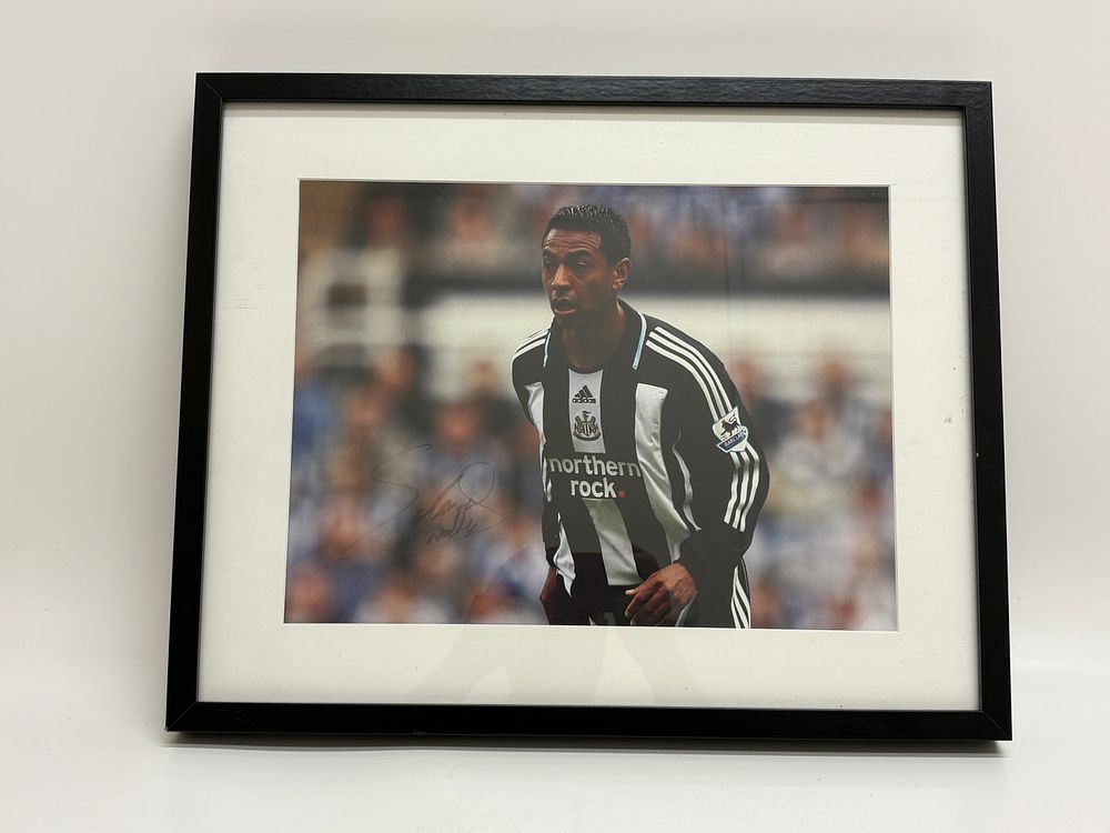Lot 304: A Framed Hand Signed Photograph of Nolberto Solano for Newcastle United