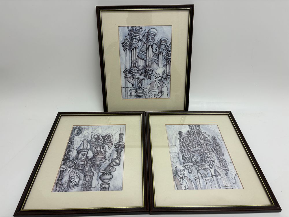 Lot 233: Olly Burton, A Trio of Framed Prints