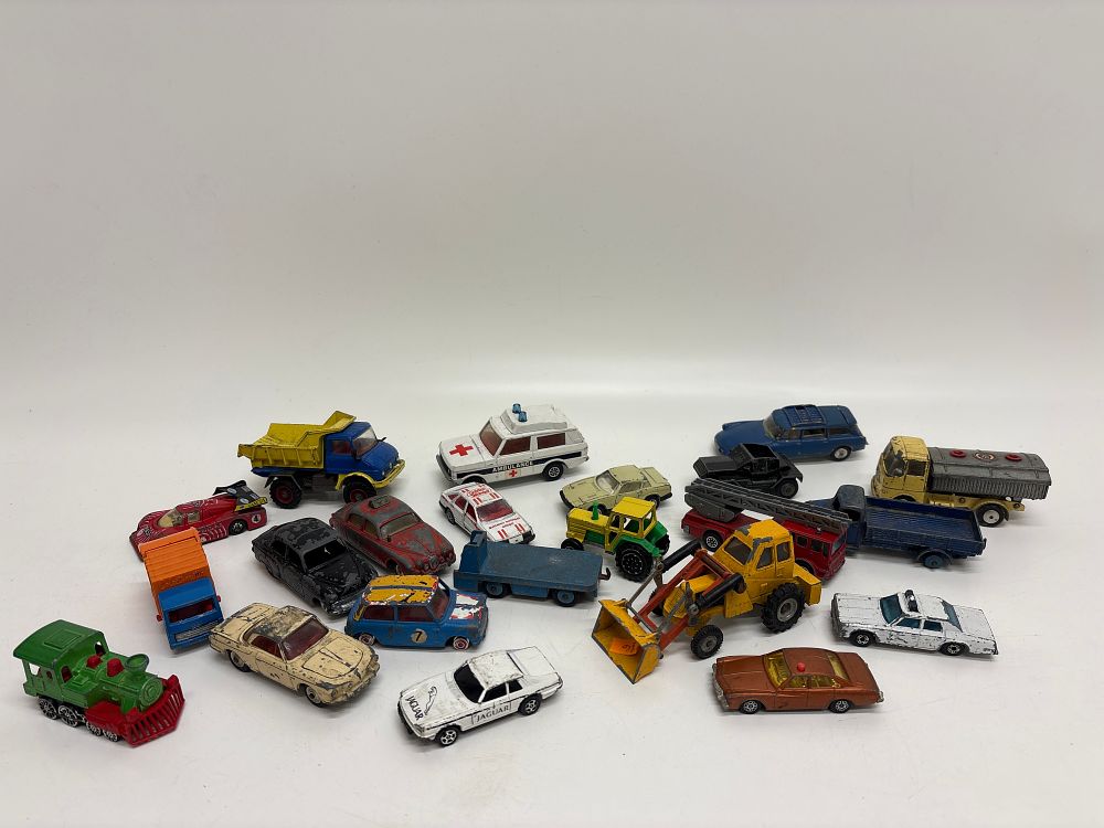 Lot 465: A Collection of Vintage Die-Cast Toys including Corgi Toys and Matchbox