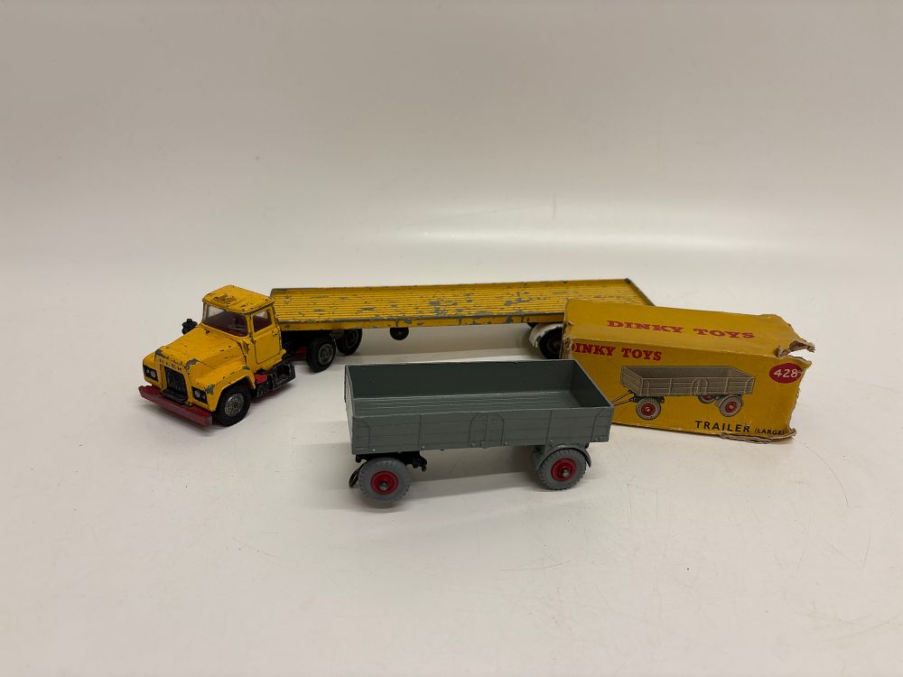 Lot 467: Two Die-cast Metal Commercial Vehicle Models by Corgi Major Toys and Dinky Toys with One Original Box