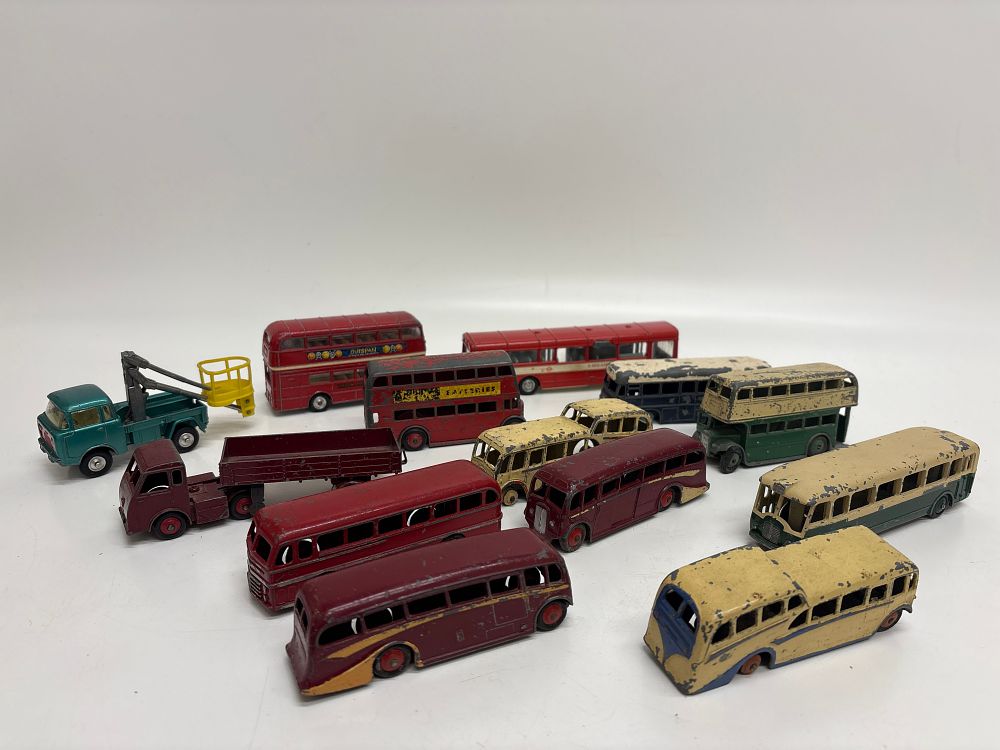 Lot 468: A Collection of Dinky Toys Die-Cast Public Transport and Commercial Vehicles