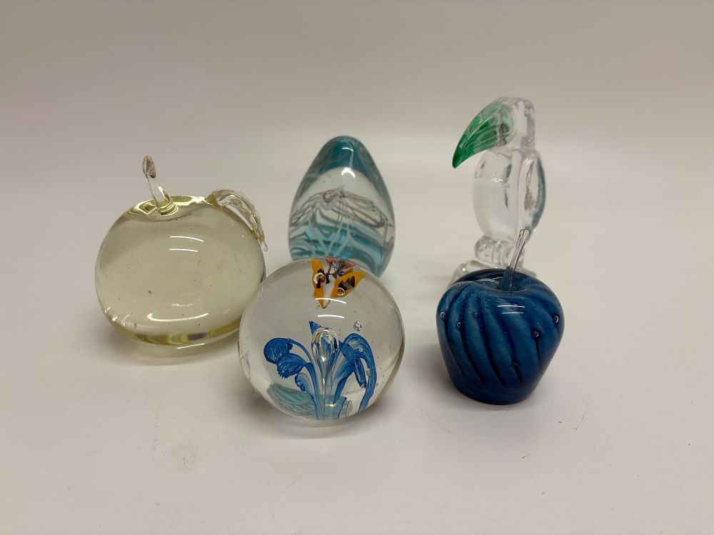 Lot 472: A Collection of Decorative Glass Figurines and Paperweights