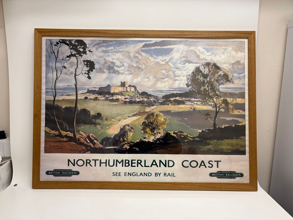 Lot 144: Jack Merriott Northumberland Coast British Railways Travel Poster
