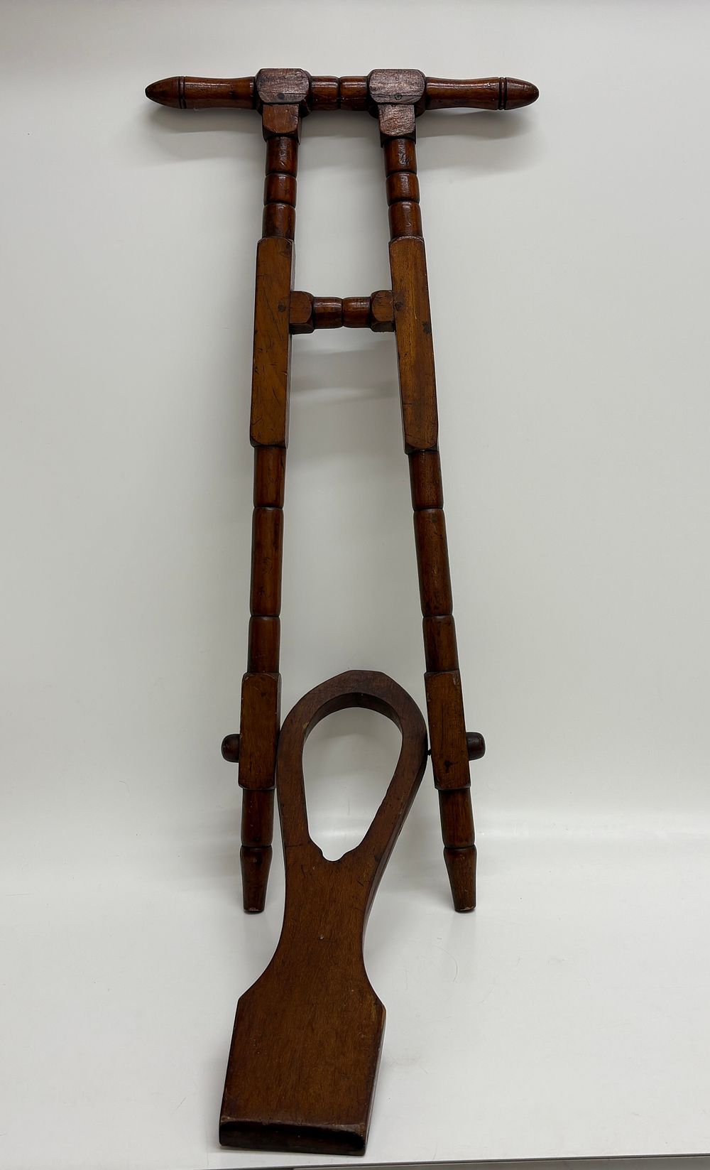 Lot 392: Antique Victorian Folding Standing Boot Jack