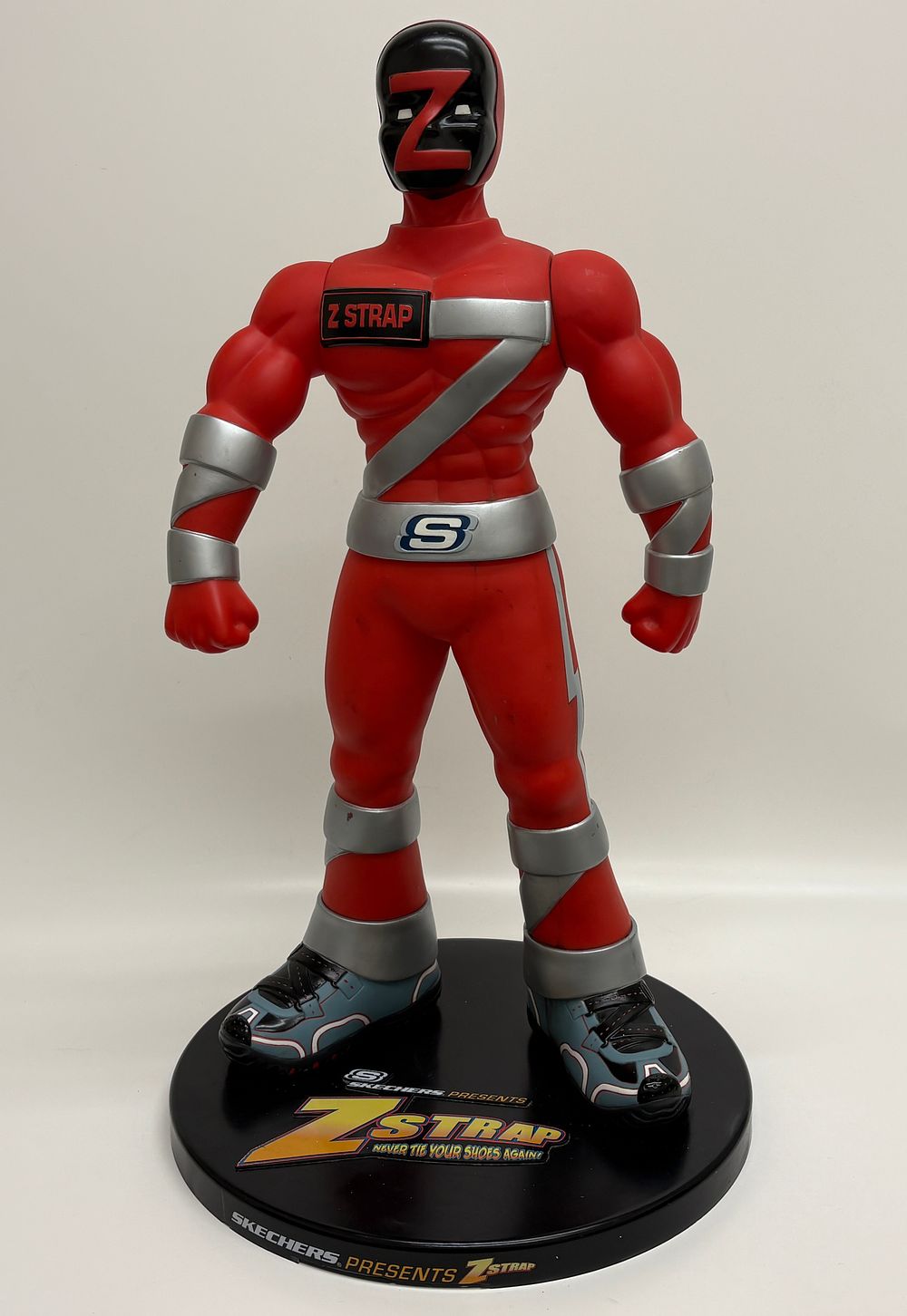 Lot 528: large Skechers Z Strap Store Display Superhero Figure 62 height