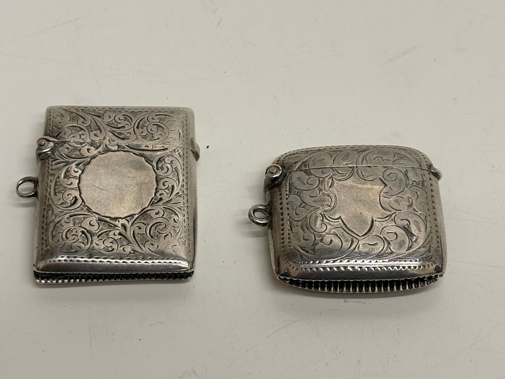 Lot 56: Two Sterling Silver Vesta Cases Circa 38g