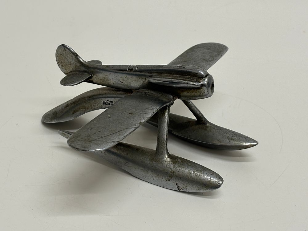 Lot 647: A Desmo Supermarine S.6B seaplane car mascot