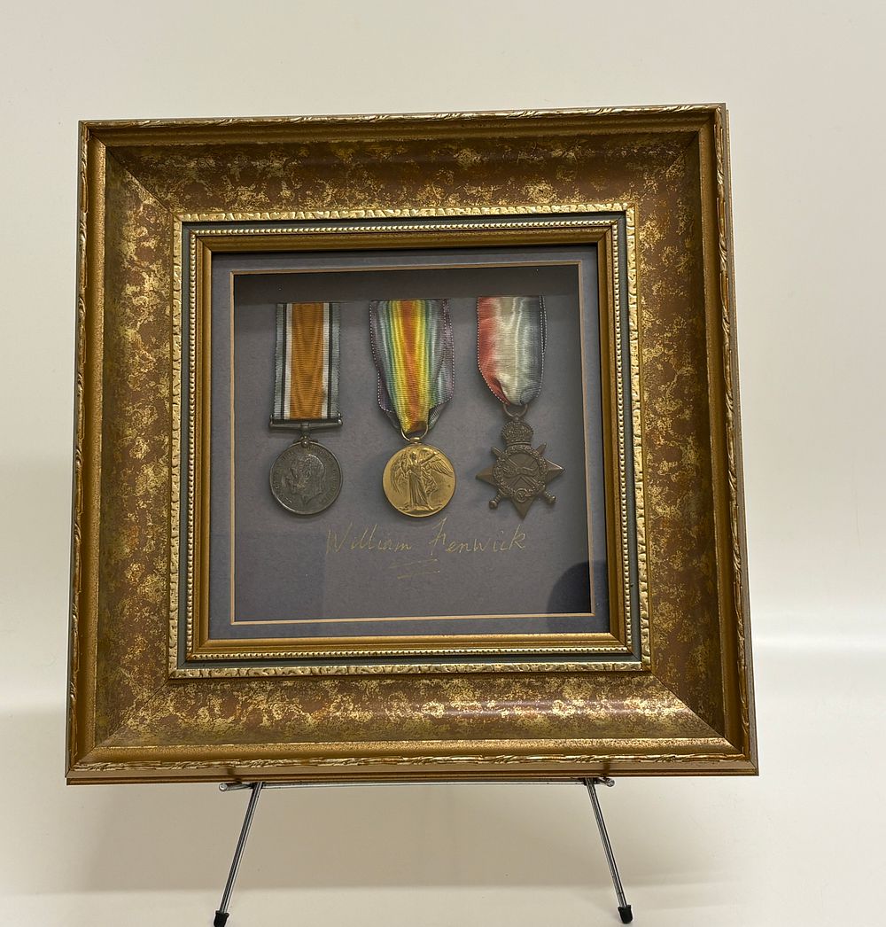 Lot 108: A First World War British Campaign Medal Trio Named to William Fenwick