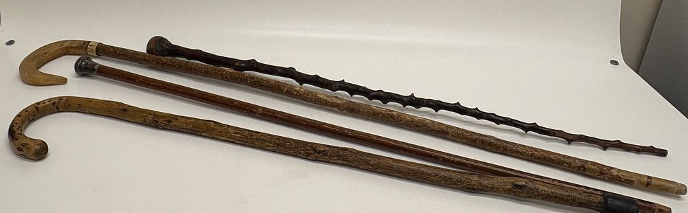 Lot 601: A Collection of Antique and Vintage Walking Canes and Sticks