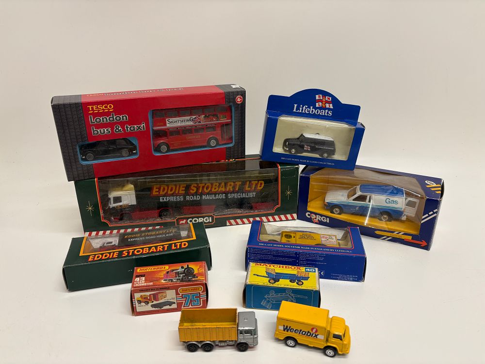 Lot 610: A Collection of Boxed and Loose Die-cast Model Vehicles by Matchbox, Corgi, and Lledo