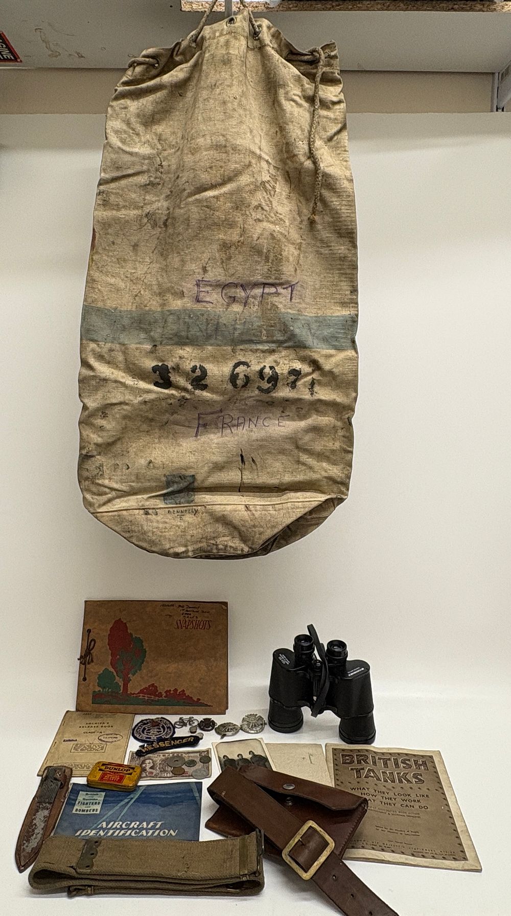 Lot 117: A Collection of Military Personal Effects and Ephemera Attributed to Pte P J Donnelly 1st Bn Duke of Cornwalls Light Infantry