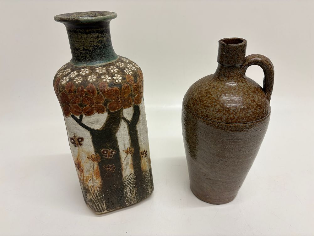 Lot 714: Two Studio Pottery Stoneware Vessels
