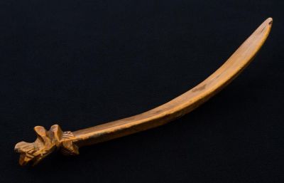 Taino Vomit Stick. Taino culture vomit stick from the Caribbean Islands, has some ancient damage