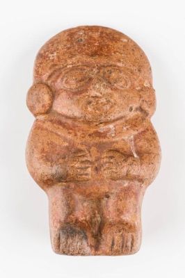 Valdivian Style Figure / Mayan/Aztec. Mayan / Aztec terra cotta figure with arms bent and big