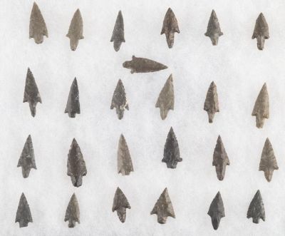Pre-Columbian Bird Points (25). Pre-Columbian Inca small arrowheads aka bird points from Bolivia