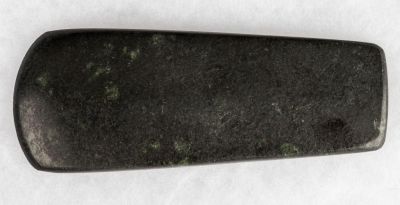 "Cultural Jade" Axe from Central America. This approx 7" x 3" stone axe is Nebula Stone /
