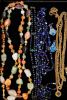 Stone, Rhinestone, & Coral Jewelry. 26 pieces of costume jewelry featuring a 32" polished stone Image - 3