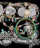 Costume Jewelry. Various costume jewelry including carved gemstone animal necklaces, fish and Image - 1