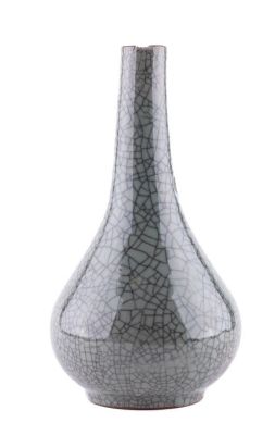 Antique Celadon Crackle Vase. An antique Asian celadon crackle vase, measuring approx. 12" high 