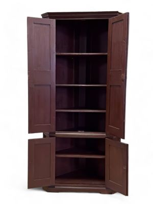 Large 19th C. Corner Cupboard. A large corner cupboard measuring approx.88? high, 40? across 
