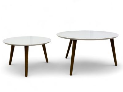 Mid Century Modern Style Coffee Tables (2). Two mid century modern tables, one higher than the 