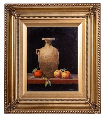 Still-Life attr. Bela Horthy (1869-1943) O/B. A signed still-life oil on board painting