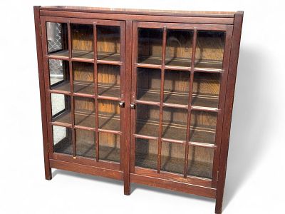 Period Arts & Crafts Bookshelf. Period Arts &amp; Crafts bookshelf with 4 shelves. Measures 