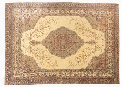 Antique Tabriz Rug. Antique Tabriz rug. Measures approx. 8' W x 11' 7" L. Condition: Absence of 