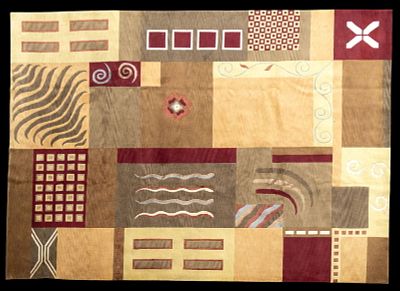 Nepal Contemporary Rug. Nepal contemporary rug measuring approx. 9' W x 11' 6" L. Condition: 