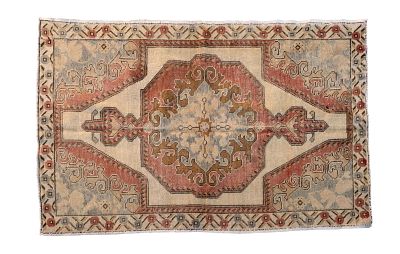 Antique Turkish Rug. Antique Turkish rug. Measures approx. 4' 5" W x 6' 10" D. Condition: 