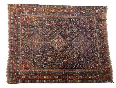 Shiraz Antique Rug. Shiraz Antique rug. Measures approx. 5' 9" W x 6' 6" L. Condition: Absence 