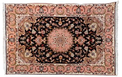 Fine Tabriz Rug. Fine new Tabriz rug. Measures approx. 5' L x 3' 4" W. Condition: Absence of a 