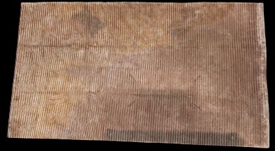 Indian Modern Design Rug. Modern design rug with original label on back. Made in India. Measures 