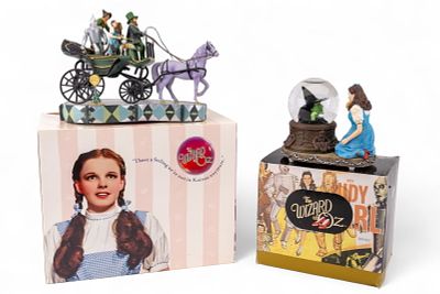 Wizard of Oz San Francisco Music Box Statuettes. Two Wizard of Oz San Francisco Music Box Co. 