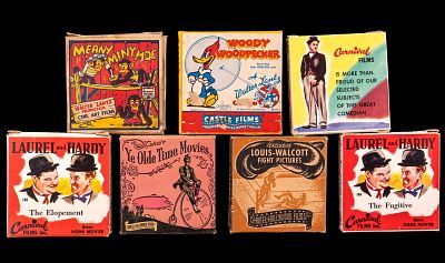 Vintage 8mm Home Movies. Lot of 7 vintage 8mm home movies including Laurel &amp; Hardy "The 