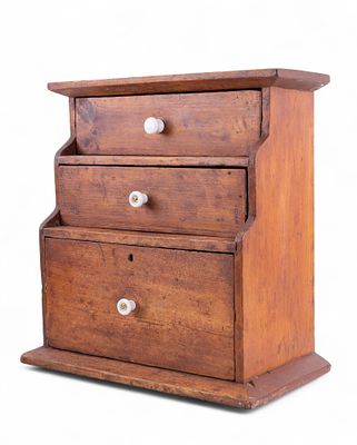 Country Store 3-Tiered Countertop Storage Chest. Country store 3-tiered countertop storage chest 