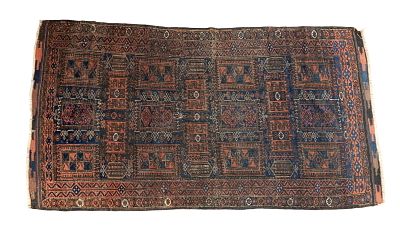 Antique Balochi Rug. Antique Balochi area rug measuring approx. 6'3" x 3'6". Condition: Rugs may 
