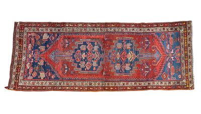 Antique Persian Rug. Antique Persian rug measuring approx. 7' x 3'. Condition: Rugs may be made 