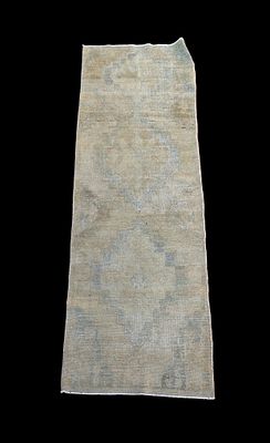 Turkish Oushak Runner. Turkish Oushak runner / rug measuring approx. 8'5" x 2'8". Condition: 