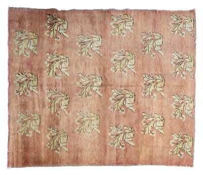 Antique Oushak Rug. Antique Oushak measuring approx. 5'5" x 4'7". Condition: Rugs may be made of 