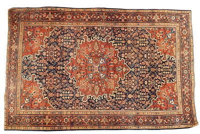 Persian Bidjar (Bijar) Rug,6'6" x 4'3". Persian Bidjar (Bijar) rug, likely late 19th to early 
