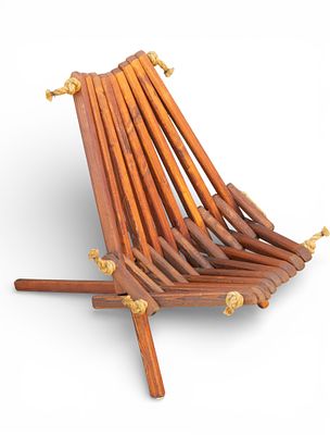 Kentucky Stick Chair. Kentucky folding stick chair / slatted / unusual. Measures approx. 31" H x 