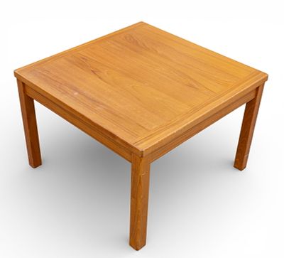 Mid-Century Modern Teak Coffee Table. Mid-century modern teak square / coffee table. Measures 