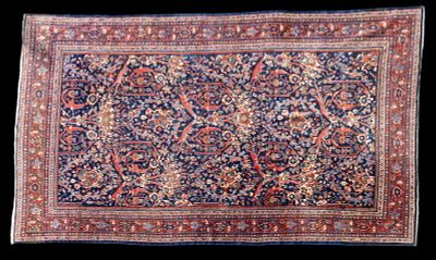 Antique Mahal Area Rug. Antique Mahal area rug measuring approx. 10' x 18'. Condition: Rugs may 