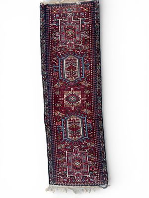 Antique Heriz Runner. Antique Heriz runner measuring approx. 5'10" L x 2' W. Condition: Rugs may 
