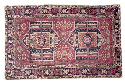 Antique Caucasian Rug. Antique Caucasian area rug measuring approx. 6'3" L x 3'11" W. Great 