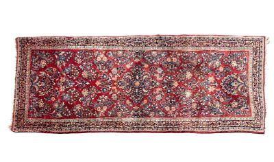 Antique Sarouk Runner. Antique Persian Sarouk runner rug. Measures approx. 2'5" W x 6'6" L. 