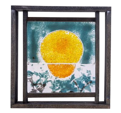 Kosta Boda Art Glass Sculpture Plaque. Monica Backstrom for Kosta Boda art glass sculpture 