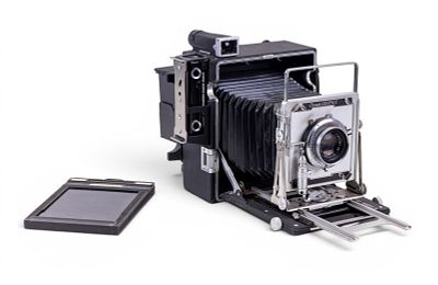 Graflex Crown Graphic Mid Century 4x6 Camera. A Graflex Crown Graphic camera featuring a 4x6 